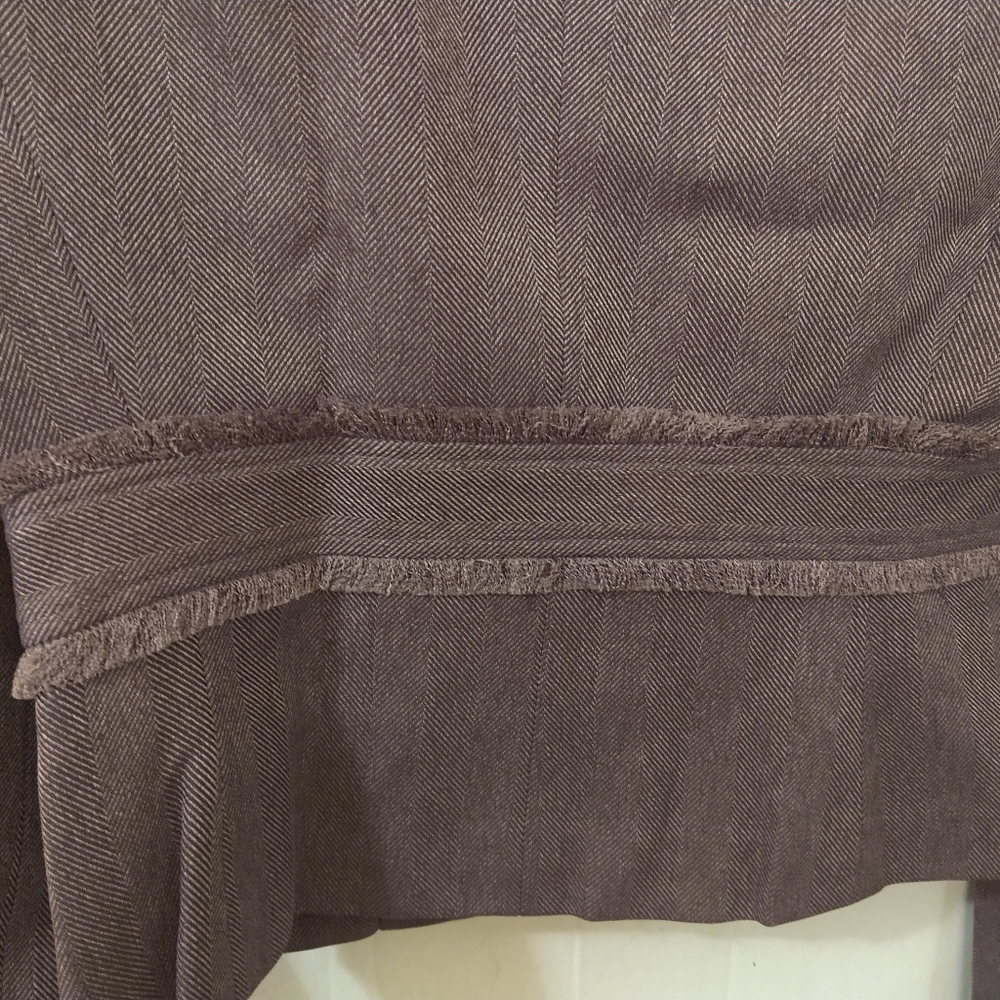 3 PC Eggplant Tweed Larry Levine Suit Skirt Pant Jacket Sz 4 - Picture 6 of 10
